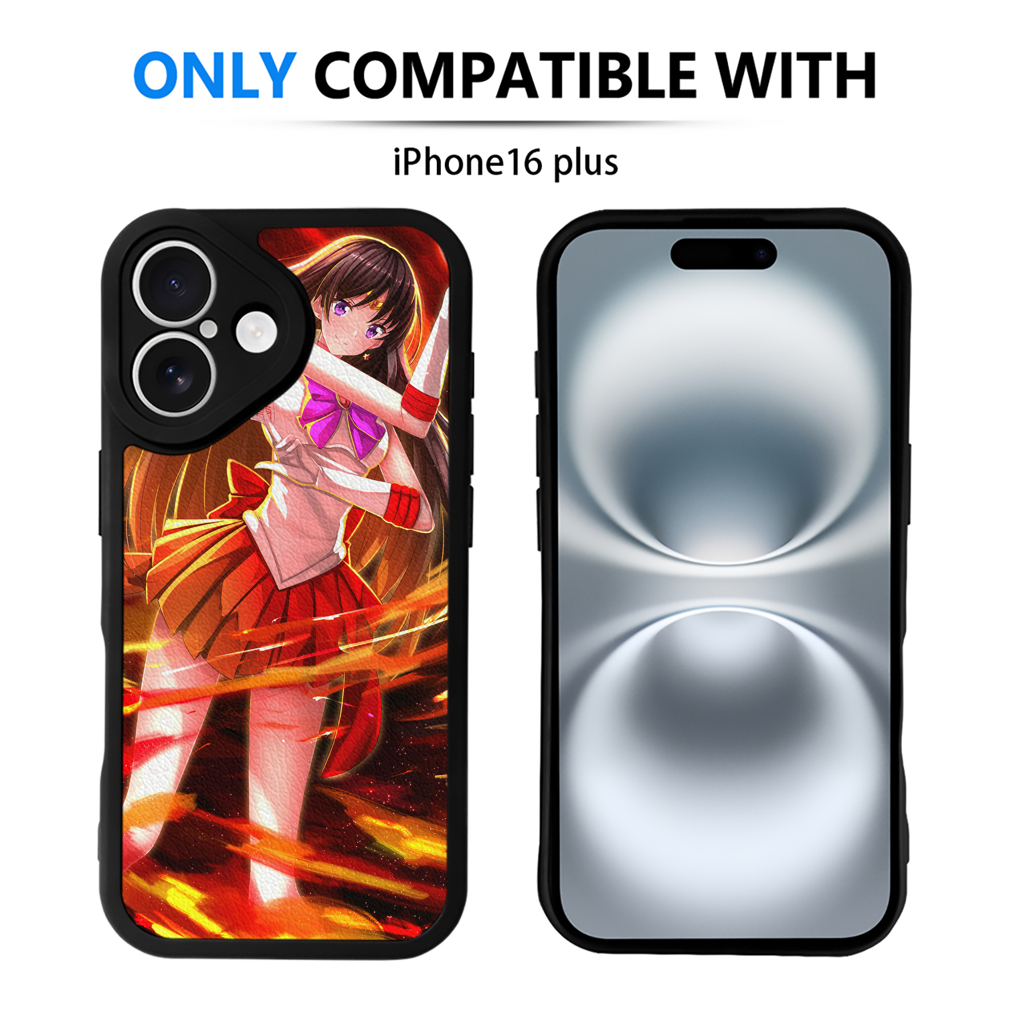 （画像用） 美少女戦士セーラームーン Sailor Moon 【iPhone 16シリーズ対応】シリコンスマホケース（レザー調） 材質：シリコン